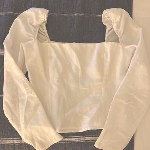 Reformation Silton Linen Top